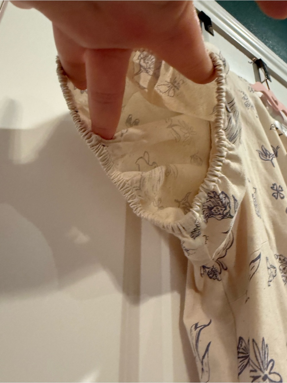 Beautiful Light Cream Floral Midi Dress with Front Tie Detail - Picture 5 of 10